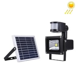 Solcellcells driven LED Lampa Utebelysning 10W med rörelsesensor