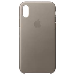iPhone X lærdeksel (taupe)