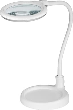 LED-lampa med förstoringsglas
