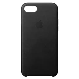 iPhone 8/SE nahkakuori (musta)