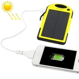 Solcellsladdare 5000mAh  iPhone / Samsung Galaxy / Sony / HTC / LG