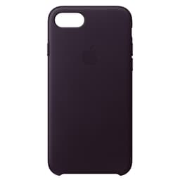 iPhone 8 nahkakuori (tumma viininpunainen)