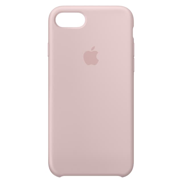 iPhone 8/SE silikonikuori (vaalea pinkki)