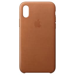 iPhone X läderfodral (brun)