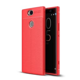 Bakskal Litchi Sony Xperia XA2 Plus - Röd