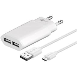Goobay USB-lader med Micro-USB kabel - 2XUSB