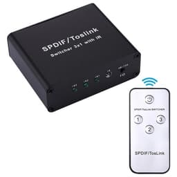Lydswitch SPDIF / Toslink med fjernkontroll