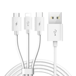 TOTUDESIGN Multi-funksjons Ladekabel 3i1 iPhone / Micro-usb / Type-C