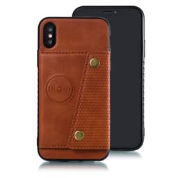 Plånboksfodral med magnet iPhone XS Max - Brun