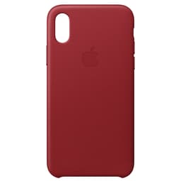 iPhone X lærdeksel (rød)
