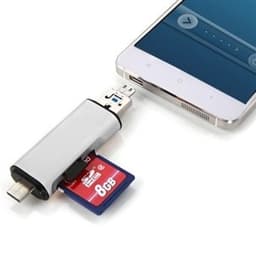 SOM Smartphone kortleser 3i1 Type-C & Micro USB & USB 2.0 3 Porters SD / MicroSD