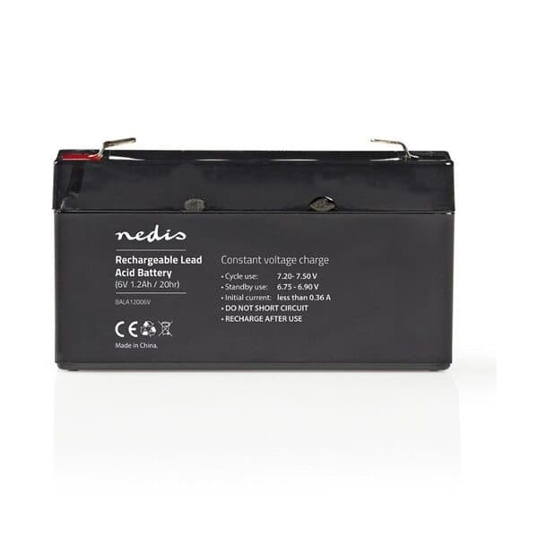 Nedis Laddningsbart blybatteri 6V 1200mAh