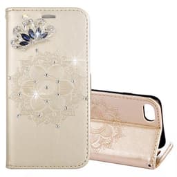 Bling Bling Lommebokfutteral iPhone 8 & 7 i gull
