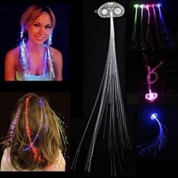 Clip-On vilkkuvat Led-hiusraidat