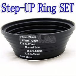 Step-UP Ring Set 49,52,55,58,62,67,72,77mm