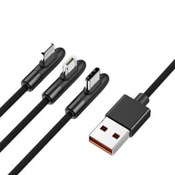JOYROOM 3 i 1 Snabbladdningskabel 8 Pin + Micro USB + USB-C / Type-C