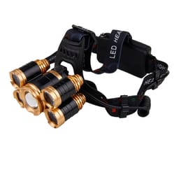 Hodelykt 5 LED lykter + batteri