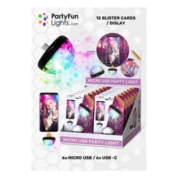 Discolampa LED till Mobiltelefon USB-typ C