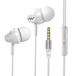 In-Ear Headset med Mic - Vit