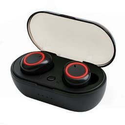 True Wireless Bluetooth Buds Sort/Rød