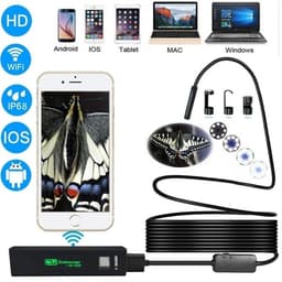 Kova Langaton Tarkastuskamera 1200P HD WiFi Endoskooppi 8 LED - 3,5 Metriä