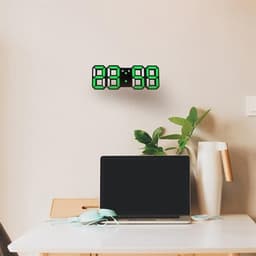Stor 3D LED Digitalt Vægur - MultiFunktion
