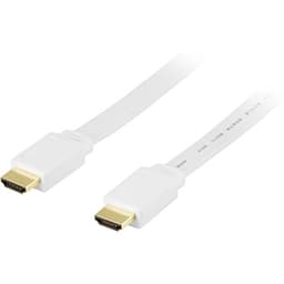 10m HDMI-Ledning 1080p,flat,hvit