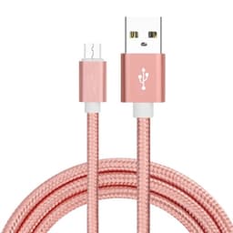 Micro USB datakabel 3 m - Roségull