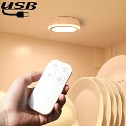 Trådlös led-belysning / lampa med fjärr – Varmvit