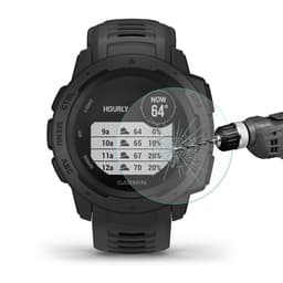 Kaareva karkaistu näytönsuoja temperoitua Lasia Garmin Instinct