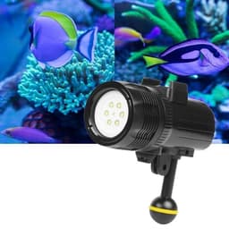 Undervattenslampa LED GoPro HERO7 /6 /5 1500 Lumens 60m