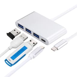Adapteri  3xUSB 3.0 Porttia & USB-C Hub