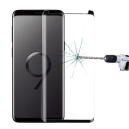 Bøyd skjermbeskyttelse / displaybeskyttelse i herdet glass for Samsung Galaxy S9  - Svart