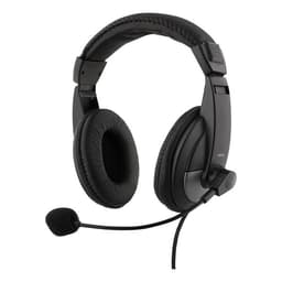 DELTACO Headset med Mic - Svart