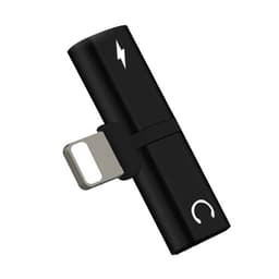 Lightning Lyd&Lade-Adapter iPhone X/XS / 8 / 7 Sort