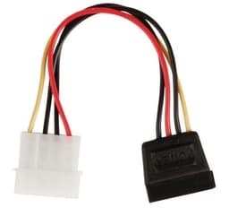 Intern Strömkabel Molex Hane - SATA 15-stifts honkontakt 0.15 m