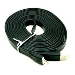 Litteä Micro-USB kaapeli X-koko