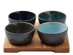 Bitz kabaretsett 5 deler klassisk grå/lyseblå