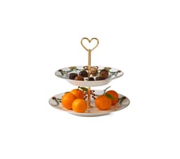Royal copenhagen stjerne riflet christmas etasjefat 23 cm