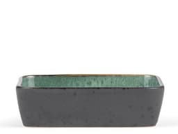 Bitz fat rekt. 33x21cm svart/grønn