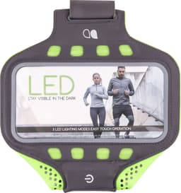 GEAR sportsarmbånd LED XL (grå/gul)