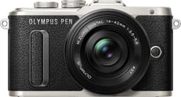 Olympus PEN E-PL8 CSC kamera + 14-42 mm pandekageobjektiv (sort)