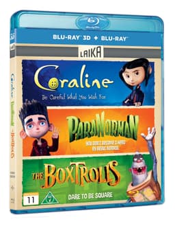 Coraline/ParaNorman/Æsketroldene - 3D Blu-ray boks