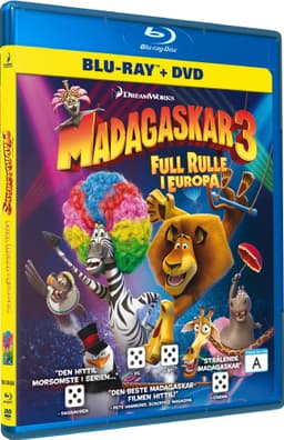 Madagascar 3: Full rulle i Europa (Blu-ray + DVD)