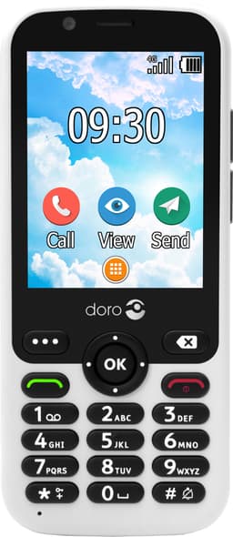Doro 7011 mobiltelefon (vit)