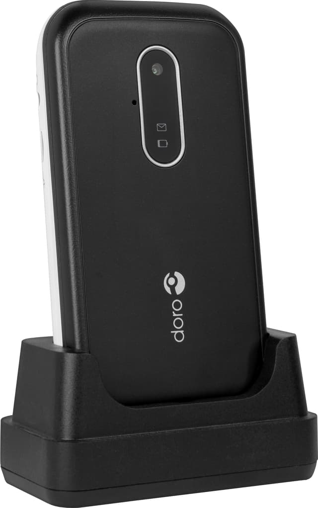 Doro 6621 mobiltelefon (sort/hvit)
