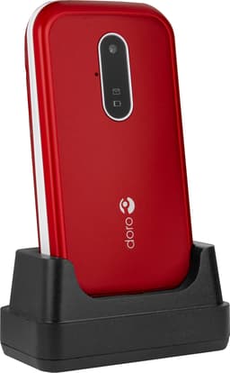 Doro 6621 mobiltelefon (rød/hvid )