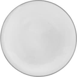 Wik & walsøe fnugg asjett 20cm hvit/sølv