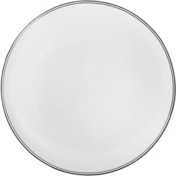 Wik & walsøe fnugg tallerken 27cm hvit/sølv