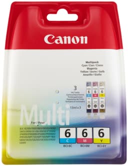 Canon Bläckpatroner BCI-6 Cyan Magenta Gul